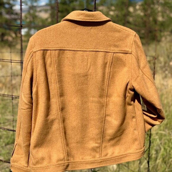 NWT United by Blue Recycled Trucker Jacket in Hazelnut, size M - Picture 4 of 10